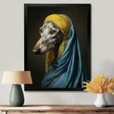 Elegant Portrait Of Greyhound - Dog Wall Art Prints