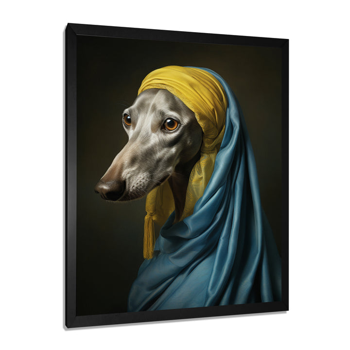 Elegant Portrait Of Greyhound - Dog Wall Art Prints