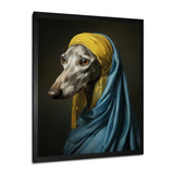 Elegant Portrait Of Greyhound - Dog Wall Art Prints