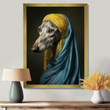 Elegant Portrait Of Greyhound - Dog Wall Art Prints