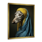 Elegant Portrait Of Greyhound - Dog Wall Art Prints