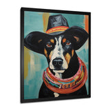 Painting Of Doberman With Black Hat - Dog Doberman Wall Art Prints