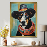 Painting Of Doberman With Black Hat - Dog Doberman Wall Art Prints