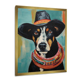 Painting Of Doberman With Black Hat - Dog Doberman Wall Art Prints