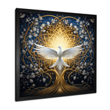Celestial Dove Bringing Peace - Dove Large Canvas Wall Art