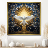 Celestial Dove Bringing Peace - Dove Large Canvas Wall Art