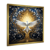 Celestial Dove Bringing Peace - Dove Large Canvas Wall Art