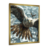 Majestic Eagle Roaming The Winter Sky - Eagle Wall Decor