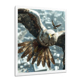 Majestic Eagle Roaming The Winter Sky - Eagle Wall Decor