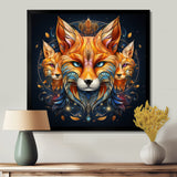 Portrait Of Majestic Magical Fox - Fox Large Canvas Wall Art