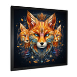 Portrait Of Majestic Magical Fox - Fox Large Canvas Wall Art