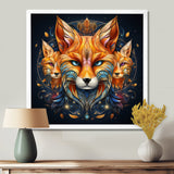 Portrait Of Majestic Magical Fox - Fox Large Canvas Wall Art