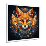 Portrait Of Majestic Magical Fox - Fox Large Canvas Wall Art