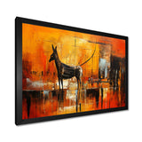 Gazelle In African Savanne - Leopard Canvas Wall Art