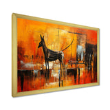 Gazelle In African Savanne - Leopard Canvas Wall Art