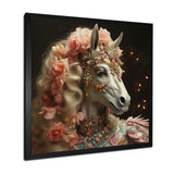 Gracious Horse Retro Glam - Horse Large Canvas Wall Art