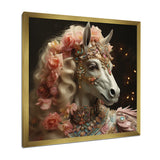 Gracious Horse Retro Glam - Horse Large Canvas Wall Art