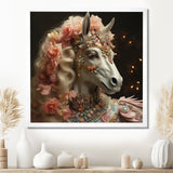 Gracious Horse Retro Glam - Horse Large Canvas Wall Art