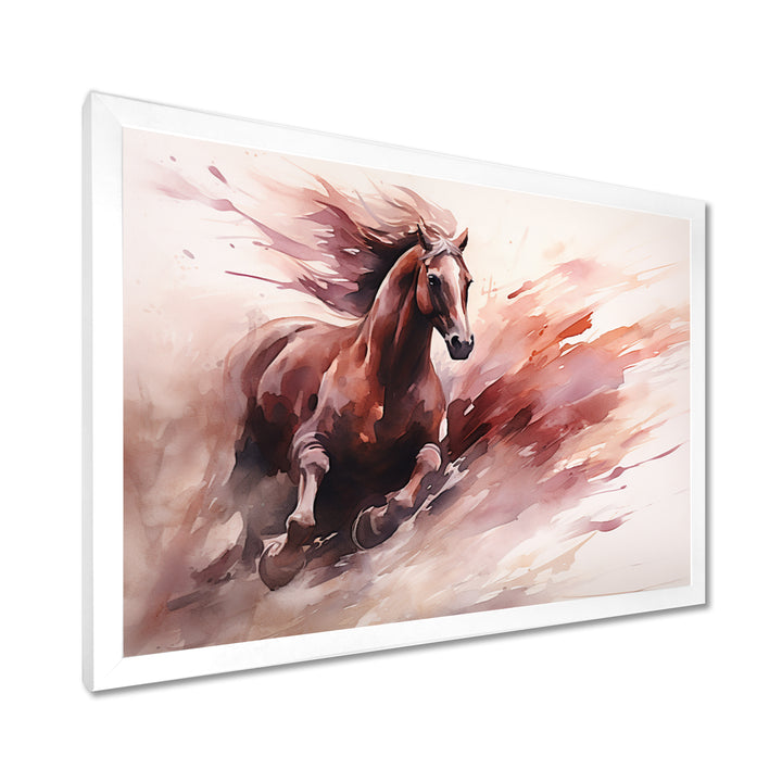 Grace Of Galloping Wild Horse - Horse Home Decor Art