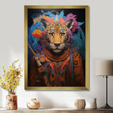 Tribe Of The Blue Leopard - Multi-Color Leopard Wall Art