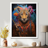 Tribe Of The Blue Leopard - Multi-Color Leopard Wall Art