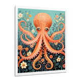 Orange Octopus - Octopus Wall Decor