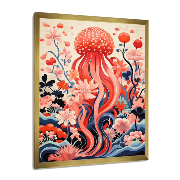 Retro Pink Octopus Retro Deep Sea - Octopus Wall Art Prints