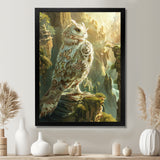 Majestic White Owl In The Mountains - Owl Wall Decor