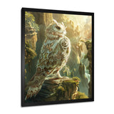 Majestic White Owl In The Mountains - Owl Wall Decor