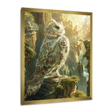 Majestic White Owl In The Mountains - Owl Wall Decor