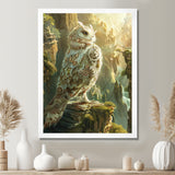 Majestic White Owl In The Mountains - Owl Wall Decor