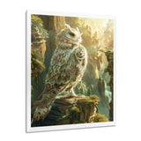 Majestic White Owl In The Mountains - Owl Wall Decor
