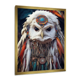 Shamanic White Owl Wisdom - White Owl Wall Art