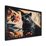 Quiet Black Panther Lurking In The Jungle - Panther Home Decor Art