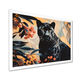 Quiet Black Panther Lurking In The Jungle - Panther Home Decor Art