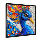Painting Of Beautiful Blue Peacock - Peacock Wall Decor