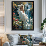 The Gracious Mystery Of The White Swan - Swans Bedroom Wall Art