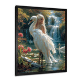 The Gracious Mystery Of The White Swan - Swans Bedroom Wall Art