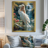 The Gracious Mystery Of The White Swan - Swans Bedroom Wall Art