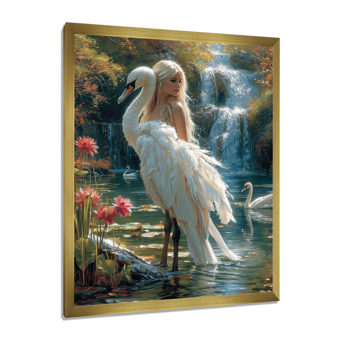 The Gracious Mystery Of The White Swan - Swans Bedroom Wall Art