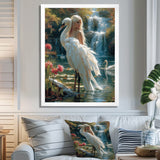 The Gracious Mystery Of The White Swan - Swans Bedroom Wall Art