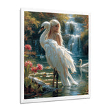 The Gracious Mystery Of The White Swan - Swans Bedroom Wall Art