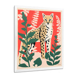 Tiger Lurking In The Forest Retro Illustration - Tiger Wall Art Prints