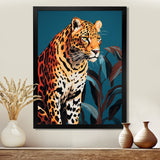 Portrait Of Gracious Tiger At Dusk - Tiger Framed Canvas Art