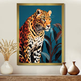 Portrait Of Gracious Tiger At Dusk - Tiger Framed Canvas Art