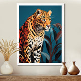 Portrait Of Gracious Tiger At Dusk - Tiger Framed Canvas Art