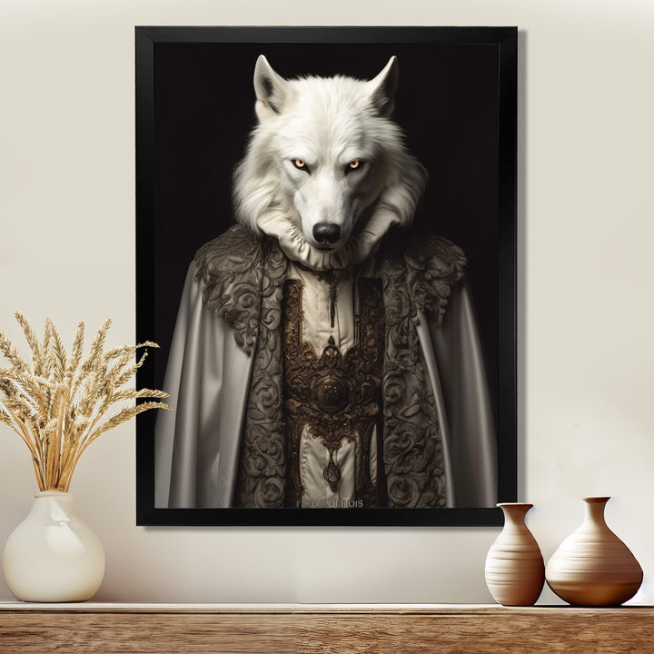 White Wolf Wisdom Of Noble Grace - Wolf Wall Art Prints