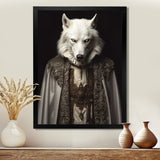 White Wolf Wisdom Of Noble Grace - Wolf Wall Art Prints