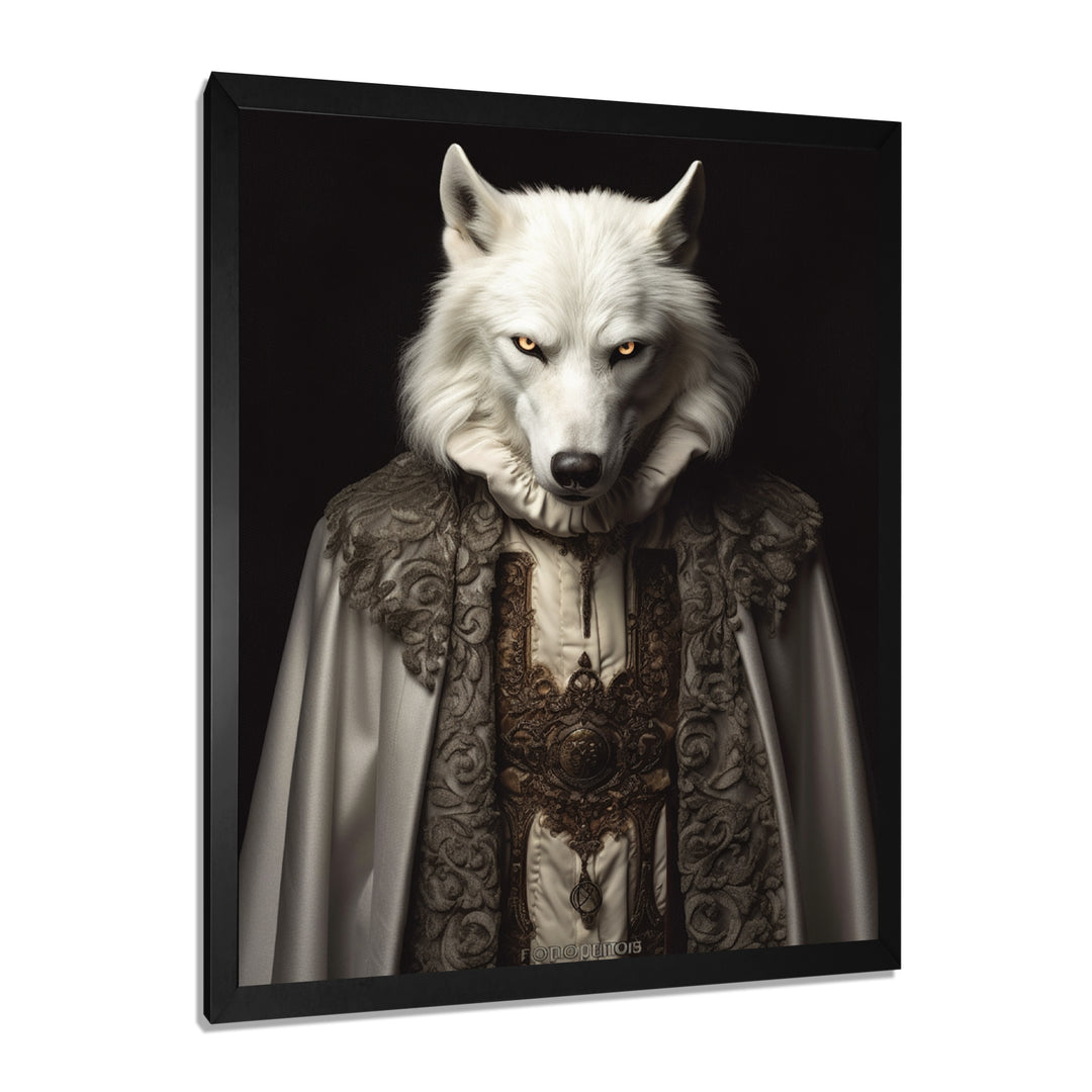 White Wolf Wisdom Of Noble Grace - Wolf Wall Art Prints
