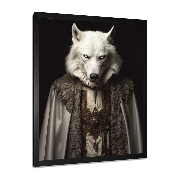 White Wolf Wisdom Of Noble Grace - Wolf Wall Art Prints